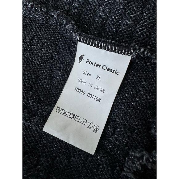 NWT Porter Classic Textured Heavy Cable Knit Cardigan - Picture 5 of 6
